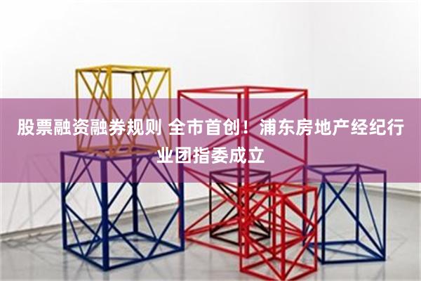 股票融资融券规则 全市首创！浦东房地产经纪行业团指委成立