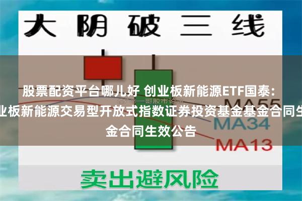 股票配资平台哪儿好 创业板新能源ETF国泰: 国泰创业板新能