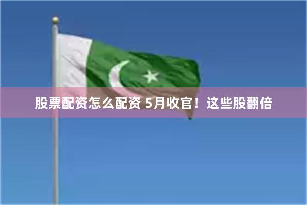 股票配资怎么配资 5月收官！这些股翻倍
