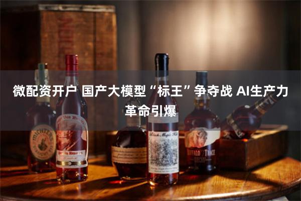 微配资开户 国产大模型“标王”争夺战 AI生产力革命引爆