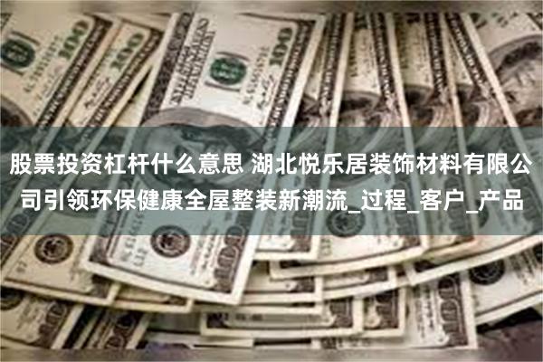 股票投资杠杆什么意思 湖北悦乐居装饰材料有限公司引领环保健康